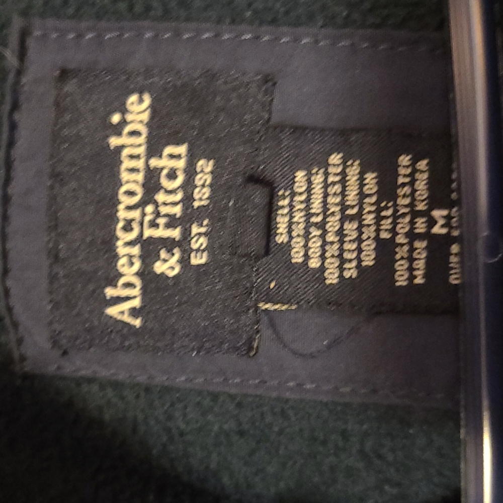 Abercrombie & Fitch Navy and light blue ski coat, size medium - Picture 2 of 4